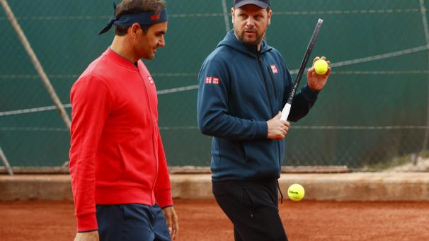 <p>Roger Federer, hier mit seinem Trainer Severin Lüthi, will es noch einmal wissen.</p>