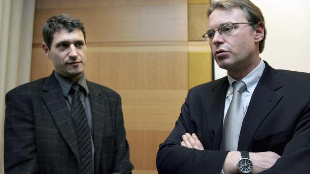 <p>Martin Hissel (links) und Jean-Louis Dupont gehören zu den Anwälten der Super-League-Initiatoren.</p>