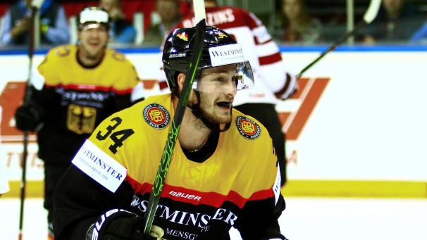 <p>Die junge deutsche Mannschaft um Tom Kühnhackl gehört zu den WM-Außenseitern.</p>