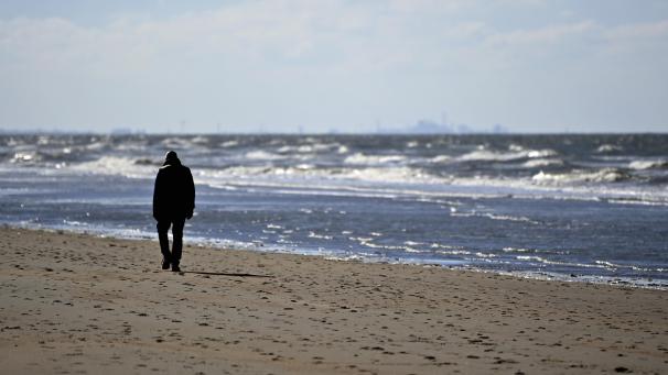 <p>Ein Blick auf den Strand von Koksijde</p>