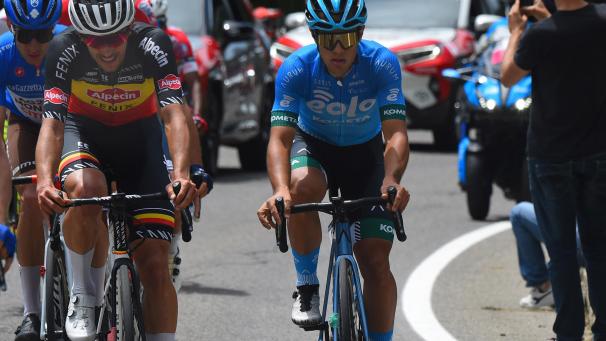 <p>Auch im zweiten Tag in Folge reichte es für Landesmeister Dries De Bondt (links) nicht zum Etappensieg.</p>