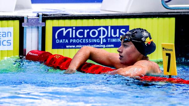 <p>Valentine Dumont landete im 200-m-Freistil-Finale auf dem siebten Rang.</p>