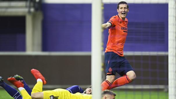 <p>Brügge-Profi Hans Vanaken brachte sein Team im Brüsseler Lotto Park in der 13. Spielminute in Front.</p>