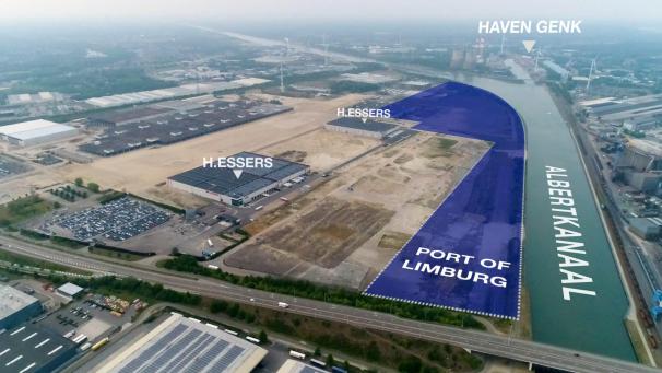 <p>Ein Blick von oben auf das ehemalige Ford-Gelände in Genk</p>