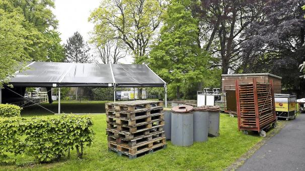 <p>Der Eupen Musik Marathon wird im Stadtpark in der Schulstraße stattfinden. Ein 20 x 25 Meter großes Zelt wird fast allen Gästen Schutz bieten können.</p>