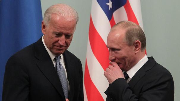 <p>Treffen sich am 16. Juni: Joe Biden und Wladimir Putin (rechts).</p>