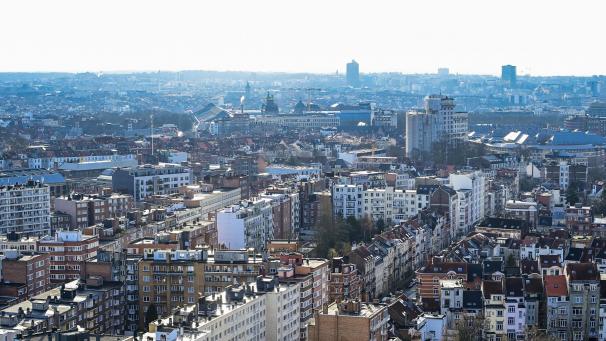 <p>Blick auf Brüssel</p>