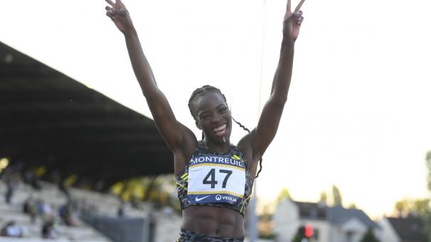 <p>Cynthia Bolingo war verständlicherweise überglücklich.</p>