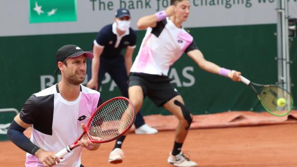 <p>Sander Gillé (links) und Joran Vliegen setzten ihren Siegeszug fort.</p>