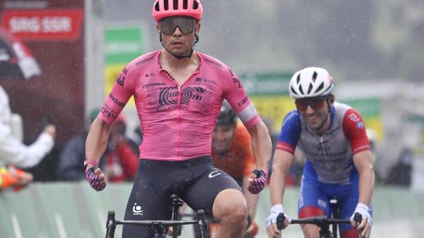 <p>Stefan Bissegger sorgte für den zweiten Schweizer Etappensieg</p>