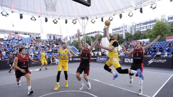 <p>Szene aus der Partie Belgien-Ukraine beim Qualifikationsturnier in Debrecen.</p>