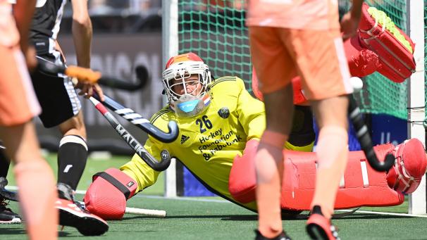 <p>Pirmin Blaak glänzte erneut im Tor der Niederlande</p>