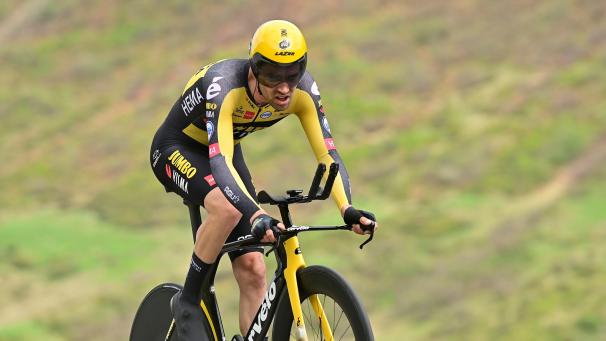 <p>Fuhr ein starkes Zeitfahren, es reichte aber nicht für den Sieg: Tom Demoulin.</p>