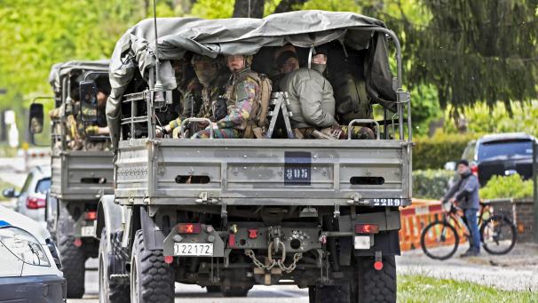 <p>Militäreinsatz im Nationalpark Hoge Kempen in der Provinz Limburg.</p>