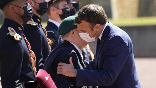 <p>Geht wieder auf Tuchfühlung: Emmanuel Macron.</p>