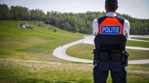 <p>Blick auf das Gelände des Festivals Tomorrowland in Boom</p>