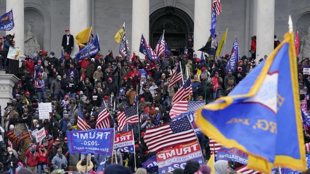 <p>Tausende Anhänger von Donald Trump hatten im Januar im US-Kapitol gewütet.</p>