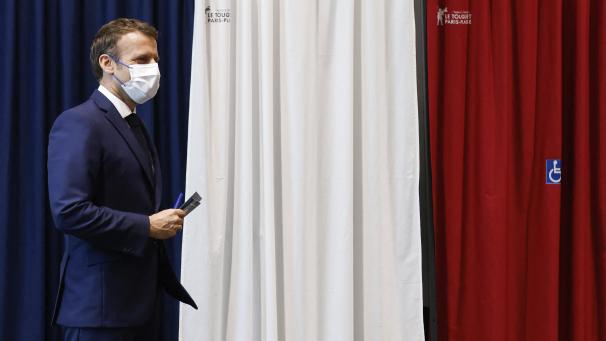 <p>Für Präsident Emmanuel Macron ist das Ergebnis eine Katastrophe.</p>