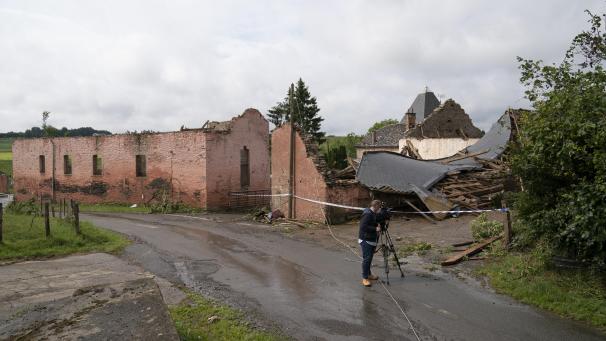 <p>In Houffalize hat ein Tornado großen Sachschaden angerichtet.</p>