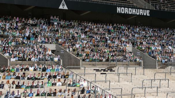 <p>Anstelle der Pappfiguren können beim Saisonauftakt gegen die Bayern wieder Fans in den Borussia Park.</p>