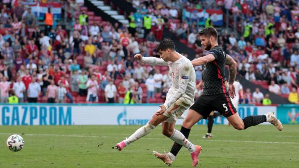 <p>Das 4:3 von Alvaro Morata in der Verlängerung brachte Spanien auf Viertelfinal-Kurs.</p>