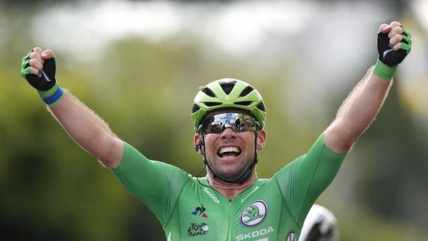 <p>Auch in Châteauroux der Mann mit den schnellsten Beinen: Mark Cavendish</p>