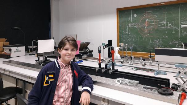 <p>Hat sein Studium erfolgreich beendet: Laurent Simons.</p>