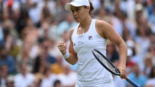 <p>Ashleigh Barty steht im Endspiel von Wimbledon.</p>