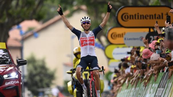 <p>Der niederländische Radprofi Bauke Mollema hat die 14. Etappe der 108. Tour de France gewonnen.</p>