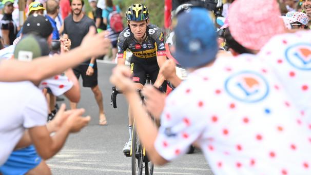 <p>Sepp Kuss gewann am Sonntag die zweite Etappe in den Pyrenäen.</p>