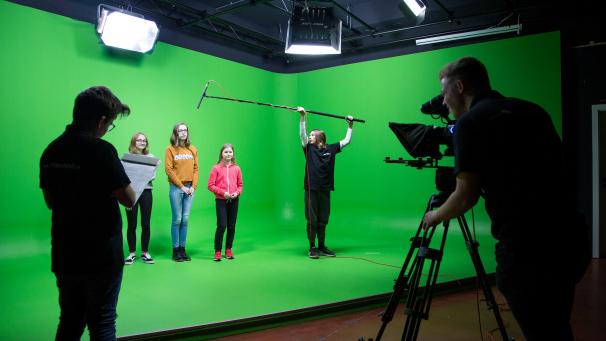 <p>Mit dem Greenscreen lassen sich tolle Effekte erzeugen.</p>