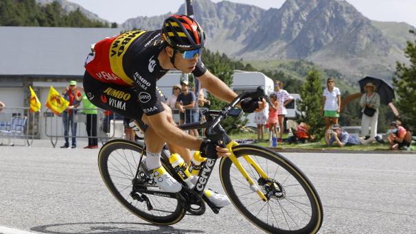 <p>Wout Van Aert fährt in glänzender Form.</p>