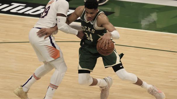 <p>Giannis Antetokounmpo führte die Bucks zum Sieg.</p>
