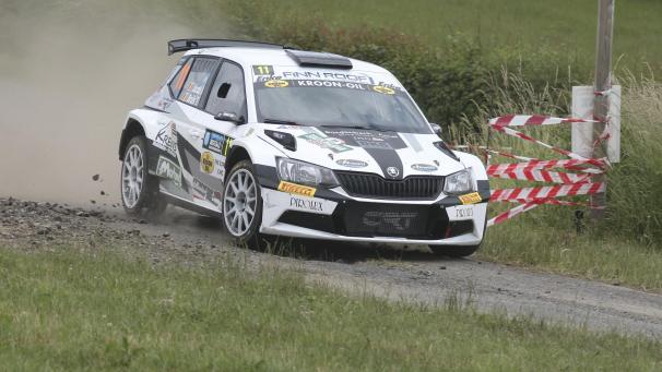 <p>Tobias Brüls aus Weywertz galt im Skoda Fabia R5 als großer Favorit in Trois-Ponts.</p>