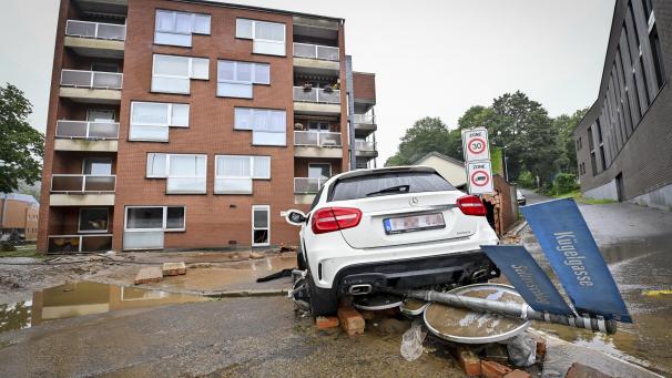 <p>Die Unwetter haben in der Eupener Unterstadt eine Schneise der Verwüstung hinterlassen.</p>