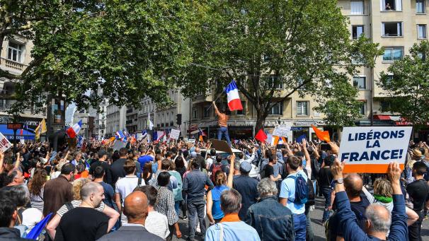 <p>Proteste in Frankreich</p>