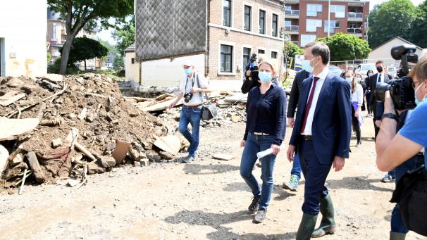 <p>Premierminister De Croo hatte Eupen bereits am Samstag einen Besuch abgestattet.</p>