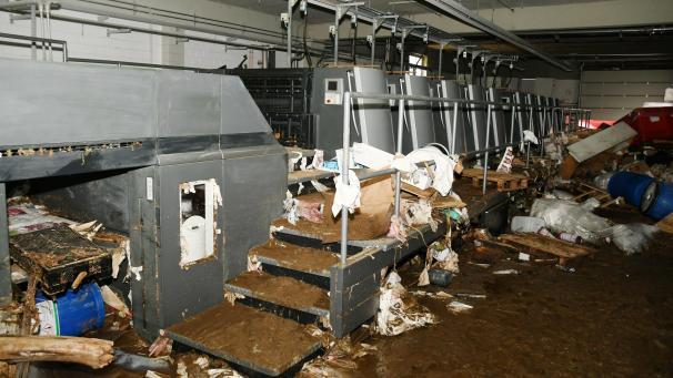 <p>Manche Betriebe in der Provinz Lüttich wurden bei der Flutkatastrophe in der vergangenen Woche (fast) vollständig zerstört, wie beispielsweise die Druckerei Kliemo in Eupen (Foto). Diese Betriebe und deren Beschäftigte brauchen laut CSC zusätzliche Unterstützung.</p>