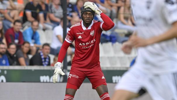 <p>Manaf Nurudeen (22) stand zum ersten Mal in der Startelf der AS Eupen.</p>