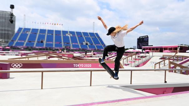 <p>Lore Bruggeman in Aktion</p>