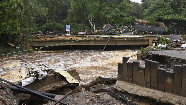 <p>Schäden durch das Hochwasser in der Eupener Unterstadt</p>