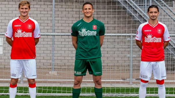 <p>Simon Libert, Romain Matthys und Marciano Aziz (v.l.) verlassen die AS Eupen für eine Saison.</p>