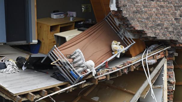 <p>Schäden nach dem Hochwasser in der Ortschaft Pepinster</p>