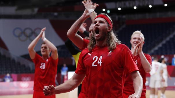 <p>Die Dänen um Star Mikkel Hansen stehen im Finale und treffen dort auf Frankreich.</p>