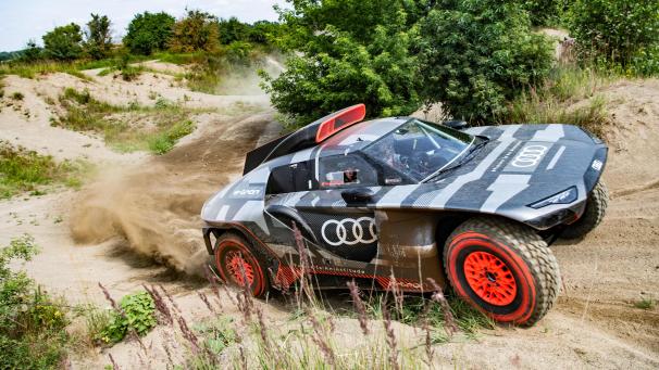 <p>Der Elektro-Prototyp von Audi für die Dakar-Rallye 2022.</p>