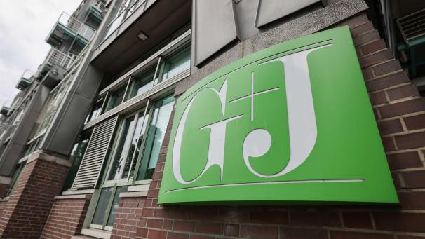 <p>Das Verlagsgebäude von Gruner + Jahr in Hamburg</p>