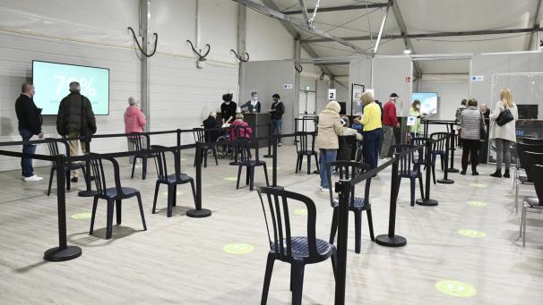 <p>Blick ins Impfzentrum von Eupen</p>