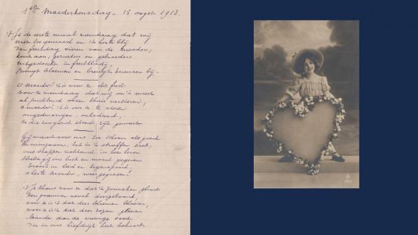 <p>Die erste Muttertagskarte und das erste Muttertagsgedicht aus dem Jahr 1913.</p>