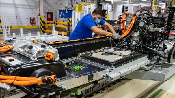 <p>Produktion des XC40 bei Volvo Cars in Gent.</p>