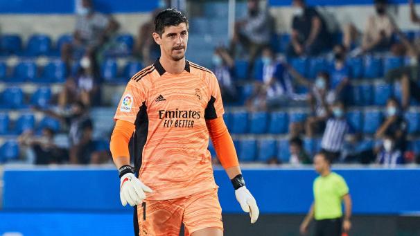 <p>Thibaut Courtois bleibt ein „Königlicher“.</p>